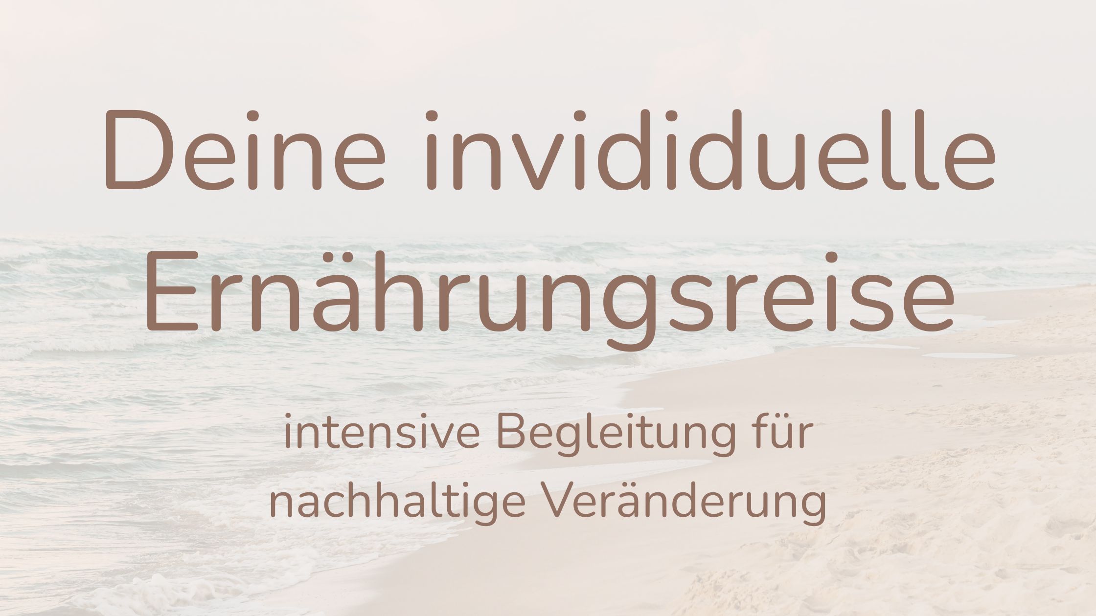 Deine inviduelle Ernährungsreise